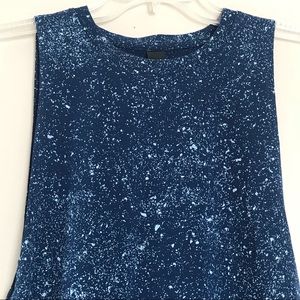 ⭐️SALE⭐️ Adidas Tank Top Blue Speckled Galaxy